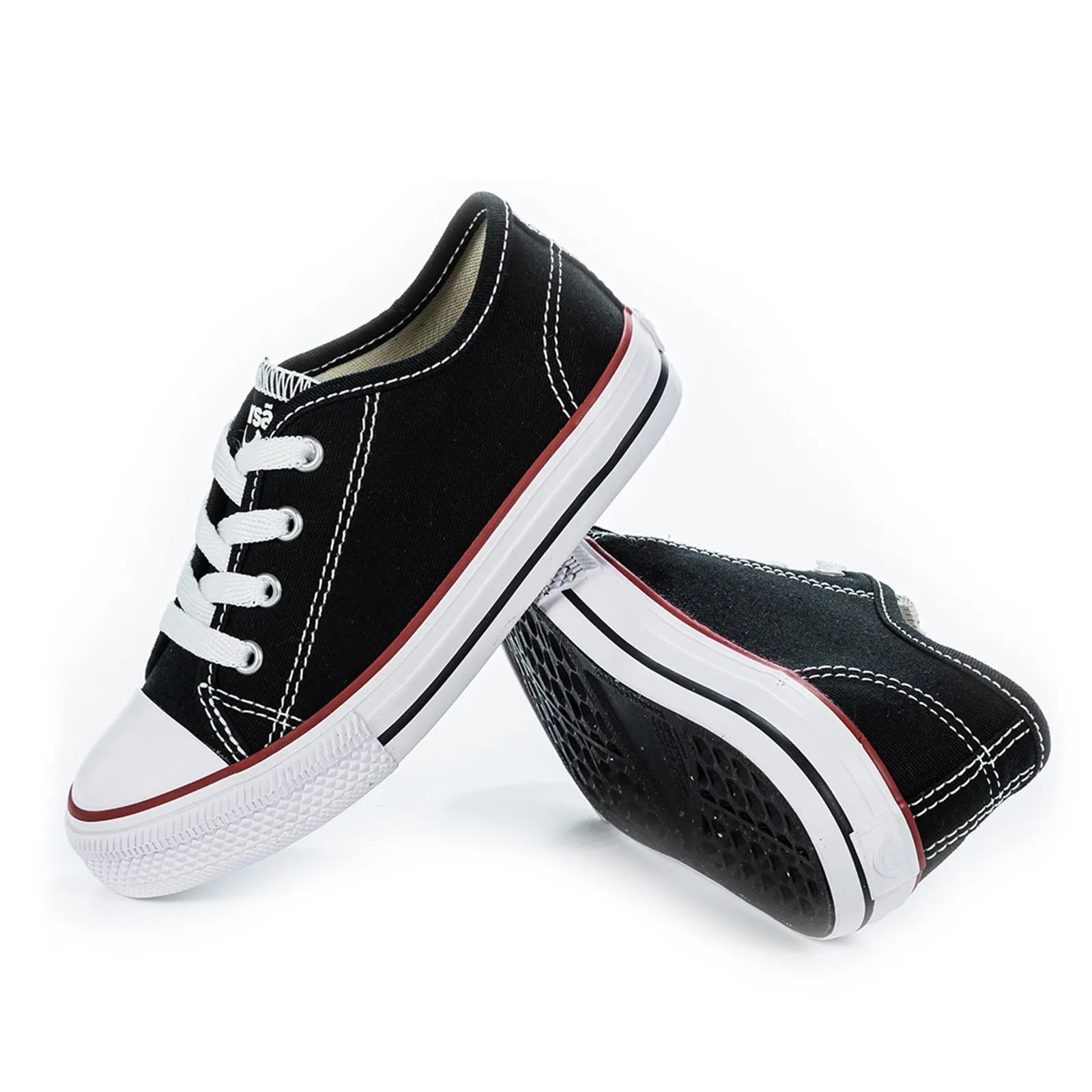 TÊNIS CANVAS LOW PRETO DIVERSÃO