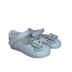 SAPATILHA LAÇO PEROLA BRANCO - BABYI