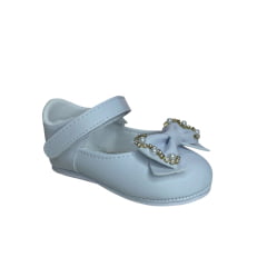 SAPATILHA LAÇO PEROLA BRANCO - BABYI
