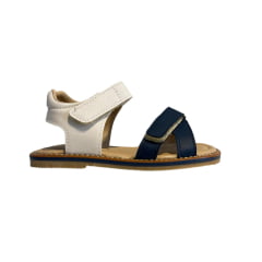 SANDALIA MASCULINA OFFWHITE AZUL MARINHO - XUA XUA