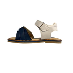 SANDALIA MASCULINA OFFWHITE AZUL MARINHO - XUA XUA