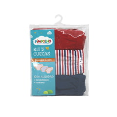 KIT CUECA INFANTIL C/3 PIMPOLHO