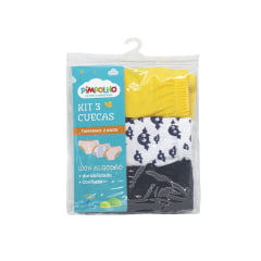 KIT CUECA INFANTIL C/3 PIMPOLHO