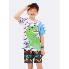 PIJAMA CURTO KIDS DINO VEGGI