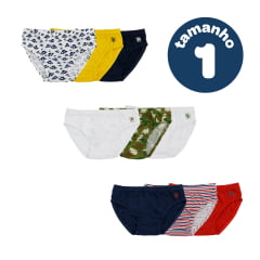 KIT CUECA INFANTIL C/3 PIMPOLHO