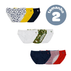 KIT CUECA INFANTIL C/3 PIMPOLHO