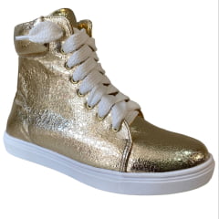 TENIS SNEAKER OURO CANO MEDIO  MARIA LUA