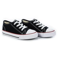 TÊNIS CANVAS LOW PRETO DIVERSÃO