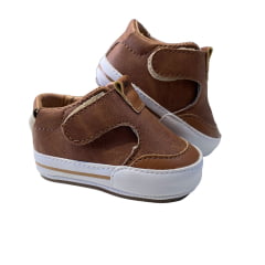 TENIS VELCRO CONHAQUE BABYI